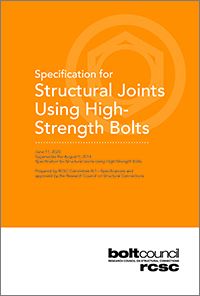 2020 RCSC Specification for Structural Joints Using High-Strength Bolts - Download